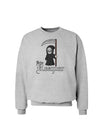 Cute Grim Reaper - Name Text Sweatshirt-Sweatshirts-TooLoud-AshGray-Small-Davson Sales