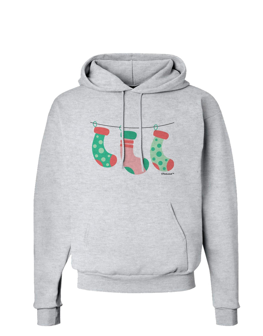 Cute Hanging Christmas Stockings Hoodie Sweatshirt by TooLoud-Hoodie-TooLoud-White-Small-Davson Sales