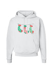 Cute Hanging Christmas Stockings Hoodie Sweatshirt by TooLoud-Hoodie-TooLoud-White-Small-Davson Sales