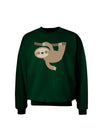 Cute Hanging Sloth Adult Dark Sweatshirt-Sweatshirts-TooLoud-Deep-Forest-Green-Small-Davson Sales