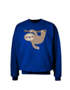 Cute Hanging Sloth Adult Dark Sweatshirt-Sweatshirts-TooLoud-Deep-Royal-Blue-Small-Davson Sales