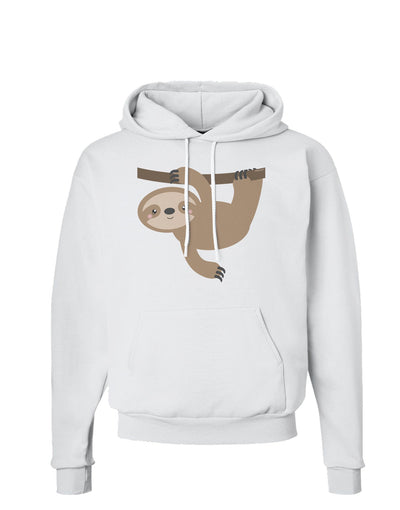 Cute Hanging Sloth Hoodie Sweatshirt-Hoodie-TooLoud-White-Small-Davson Sales