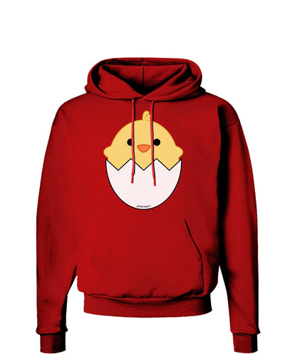 Cute Hatching Chick Design Dark Hoodie Sweatshirt by TooLoud-Hoodie-TooLoud-Red-Small-Davson Sales