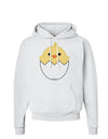 Cute Hatching Chick Design Hoodie Sweatshirt by TooLoud-Hoodie-TooLoud-White-Small-Davson Sales