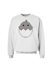 Cute Hatching Chick - Gray Sweatshirt by TooLoud-Sweatshirts-TooLoud-White-Small-Davson Sales