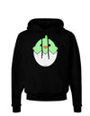 Cute Hatching Chick - Green Dark Hoodie Sweatshirt by TooLoud-Hoodie-TooLoud-Black-Small-Davson Sales