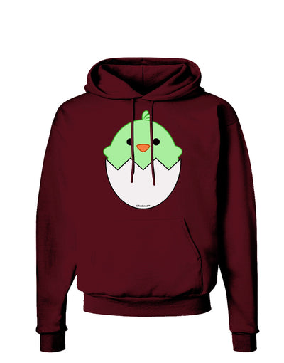 Cute Hatching Chick - Green Dark Hoodie Sweatshirt by TooLoud-Hoodie-TooLoud-Maroon-Small-Davson Sales