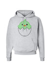 Cute Hatching Chick - Green Hoodie Sweatshirt by TooLoud-Hoodie-TooLoud-AshGray-Small-Davson Sales