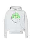 Cute Hatching Chick - Green Hoodie Sweatshirt by TooLoud-Hoodie-TooLoud-White-Small-Davson Sales