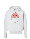 Cute Hatching Chick - Pink Hoodie Sweatshirt by TooLoud-Hoodie-TooLoud-White-Small-Davson Sales