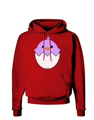 Cute Hatching Chick - Purple Dark Hoodie Sweatshirt by TooLoud-Hoodie-TooLoud-Red-Small-Davson Sales