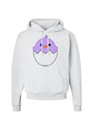 Cute Hatching Chick - Purple Hoodie Sweatshirt by TooLoud-Hoodie-TooLoud-White-Small-Davson Sales