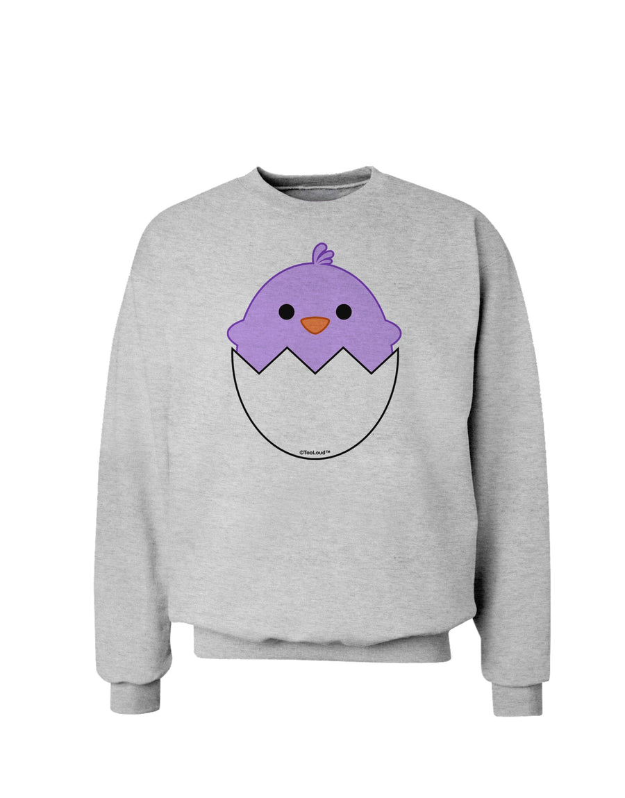 Cute Hatching Chick - Purple Sweatshirt by TooLoud-Sweatshirts-TooLoud-White-Small-Davson Sales