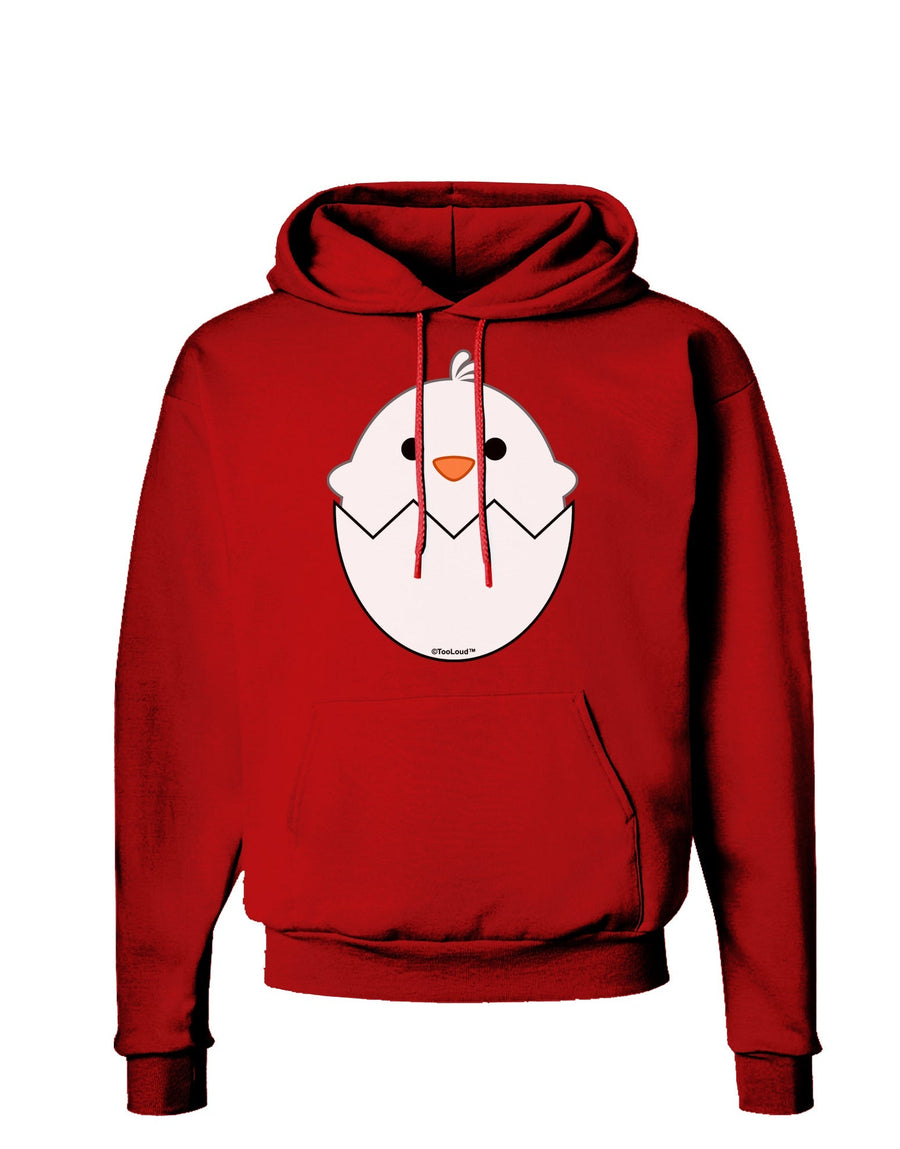 Cute Hatching Chick - White Dark Hoodie Sweatshirt by TooLoud-Hoodie-TooLoud-Black-Small-Davson Sales