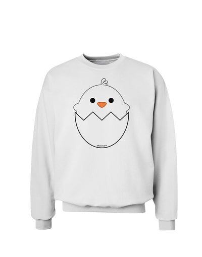 Cute Hatching Chick - White Sweatshirt by TooLoud-Sweatshirts-TooLoud-White-Small-Davson Sales