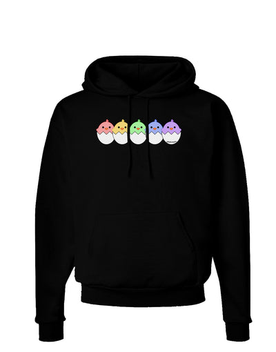 Cute Hatching Chicks Group #2 Dark Hoodie Sweatshirt by TooLoud-Hoodie-TooLoud-Black-Small-Davson Sales