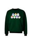 Cute Hatching Chicks Group Adult Dark Sweatshirt by TooLoud-Sweatshirts-TooLoud-Deep-Forest-Green-Small-Davson Sales