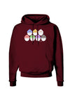 Cute Hatching Chicks Group Dark Hoodie Sweatshirt by TooLoud-Hoodie-TooLoud-Maroon-Small-Davson Sales