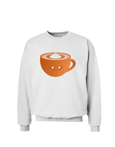 Cute Holiday Drink Pumpkin Spice Latte Sweatshirt-Sweatshirts-TooLoud-White-Small-Davson Sales