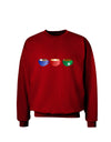 Cute Holiday Drink Set - Christmas Adult Dark Sweatshirt-Sweatshirts-TooLoud-Deep-Red-Small-Davson Sales