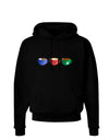 Cute Holiday Drink Set - Christmas Dark Hoodie Sweatshirt-Hoodie-TooLoud-Black-Small-Davson Sales