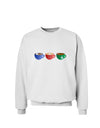 Cute Holiday Drink Set - Christmas Sweatshirt-Sweatshirts-TooLoud-White-Small-Davson Sales