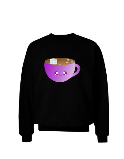 Cute Hot Cocoa Christmas Adult Dark Sweatshirt-Sweatshirts-TooLoud-Black-Small-Davson Sales