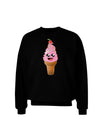 Cute Ice Cream Cone Adult Dark Sweatshirt-Sweatshirts-TooLoud-Black-Small-Davson Sales