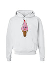 Cute Ice Cream Cone Hoodie Sweatshirt-Hoodie-TooLoud-White-Small-Davson Sales