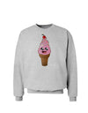 Cute Ice Cream Cone Sweatshirt-Sweatshirts-TooLoud-AshGray-Small-Davson Sales