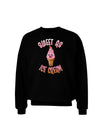 Cute Ice Cream Cone - Sweet As Ice Cream Adult Dark Sweatshirt-Sweatshirts-TooLoud-Black-Small-Davson Sales