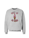 Cute Ice Cream Cone - Sweet As Ice Cream Sweatshirt-Sweatshirts-TooLoud-AshGray-Small-Davson Sales