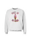 Cute Ice Cream Cone - Sweet As Ice Cream Sweatshirt-Sweatshirts-TooLoud-White-Small-Davson Sales