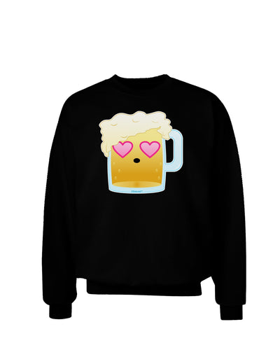 Cute Infatuated Beer Adult Dark Sweatshirt by TooLoud-Sweatshirts-TooLoud-Black-Small-Davson Sales