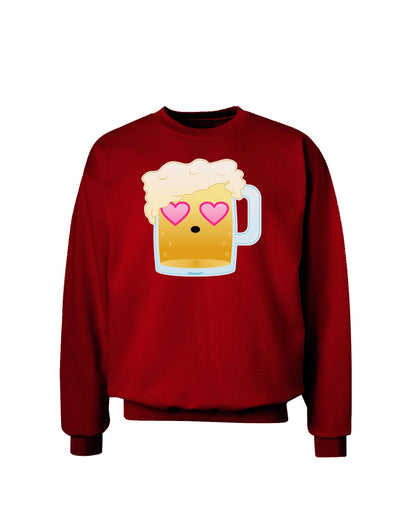 Cute Infatuated Beer Adult Dark Sweatshirt by TooLoud-Sweatshirts-TooLoud-Deep-Red-Small-Davson Sales