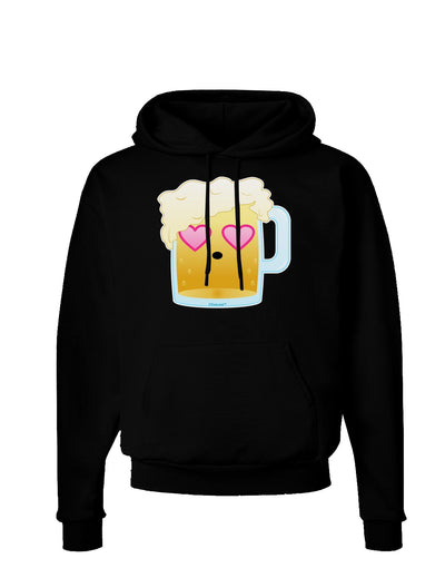 Cute Infatuated Beer Dark Hoodie Sweatshirt by TooLoud-Hoodie-TooLoud-Black-Small-Davson Sales