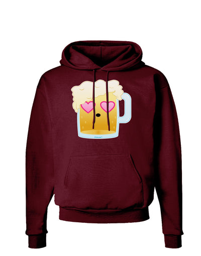 Cute Infatuated Beer Dark Hoodie Sweatshirt by TooLoud-Hoodie-TooLoud-Maroon-Small-Davson Sales