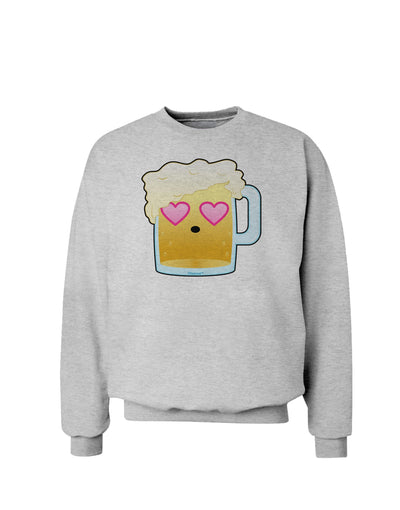 Cute Infatuated Beer Sweatshirt by TooLoud-Sweatshirts-TooLoud-AshGray-Small-Davson Sales