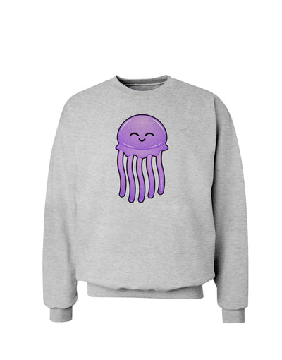 Cute Jellyfish Sweatshirt by TooLoud-Sweatshirts-TooLoud-AshGray-Small-Davson Sales