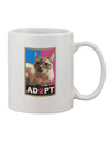 Cute Kitty Cat Adoption 11 oz Coffee Mug - Perfect for Feline Lovers TooLoud-11 OZ Coffee Mug-TooLoud-White-Davson Sales
