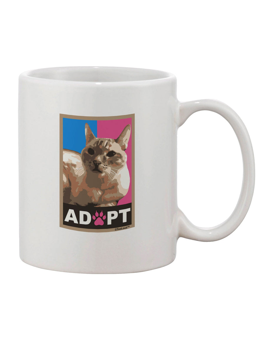 Cute Kitty Cat Adoption 11 oz Coffee Mug - Perfect for Feline Lovers TooLoud-11 OZ Coffee Mug-TooLoud-White-Davson Sales