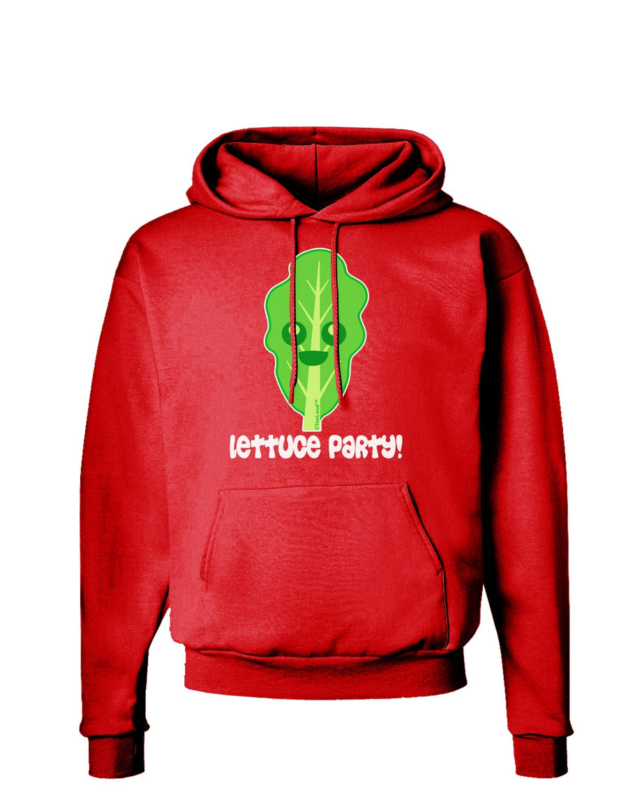 Cute Lettuce - Lettuce Party Dark Hoodie Sweatshirt by TooLoud-Hoodie-TooLoud-Black-Small-Davson Sales