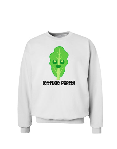 Cute Lettuce - Lettuce Party Sweatshirt by TooLoud-Sweatshirts-TooLoud-White-Small-Davson Sales