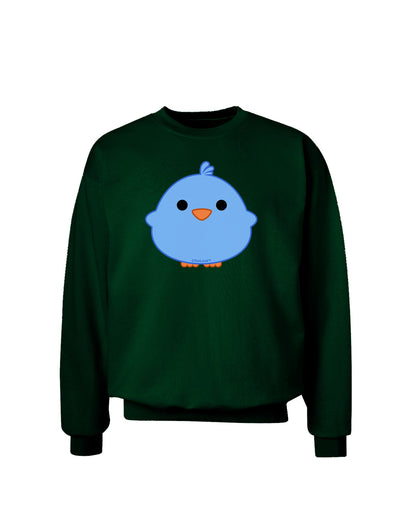 Cute Little Chick - Blue Adult Dark Sweatshirt by TooLoud-Sweatshirts-TooLoud-Deep-Forest-Green-Small-Davson Sales