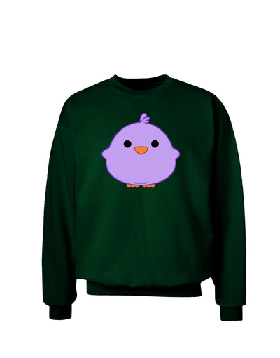 Cute Little Chick - Purple Adult Dark Sweatshirt by TooLoud-Sweatshirts-TooLoud-Deep-Forest-Green-Small-Davson Sales