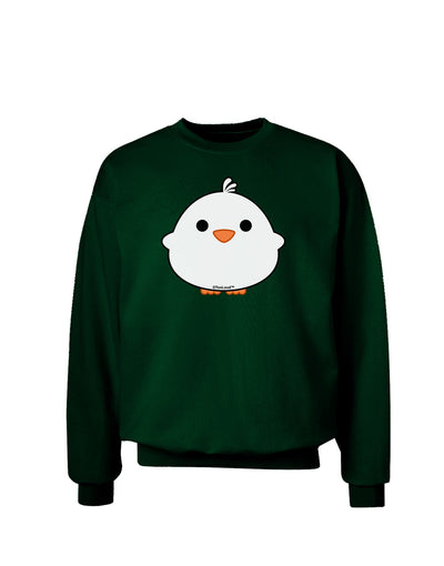 Cute Little Chick - White Adult Dark Sweatshirt by TooLoud-Sweatshirts-TooLoud-Deep-Forest-Green-Small-Davson Sales