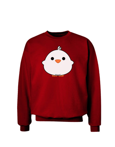 Cute Little Chick - White Adult Dark Sweatshirt by TooLoud-Sweatshirts-TooLoud-Deep-Red-Small-Davson Sales