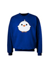 Cute Little Chick - White Adult Dark Sweatshirt by TooLoud-Sweatshirts-TooLoud-Deep-Royal-Blue-Small-Davson Sales