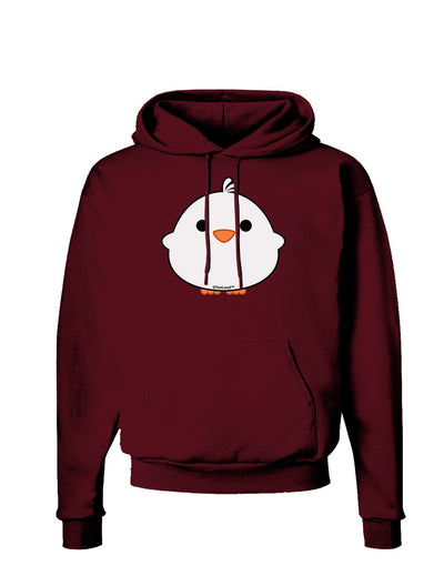 Cute Little Chick - White Dark Hoodie Sweatshirt by TooLoud-Hoodie-TooLoud-Maroon-Small-Davson Sales