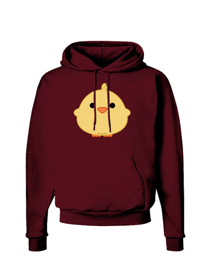 Cute Little Chick - Yellow Dark Hoodie Sweatshirt by TooLoud-Hoodie-TooLoud-Maroon-Small-Davson Sales